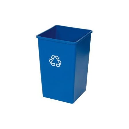 Rubbermaid Commercial Rubbermaid Recycling Can, 50 Gallon, Blue FG395973BLUE